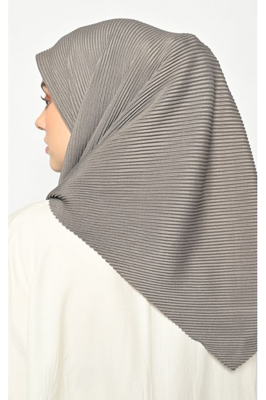 Suria Segitiga Instan Pleats Dark Grey